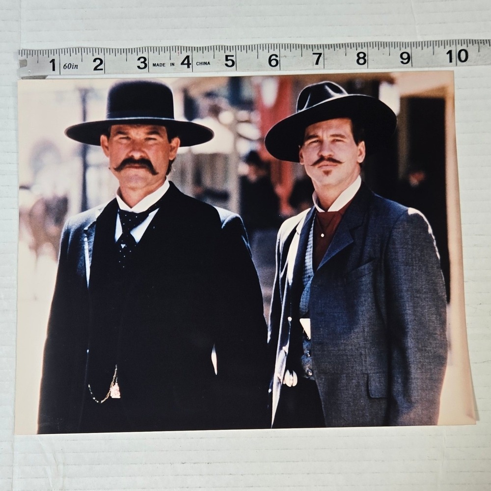 Vintage 1993 Tombstone Kurt Russell Val Kilmer 8x10‎ Press Photo Original Kodak